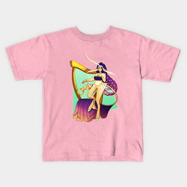 Goddess of Flora Kids T-Shirt by TheZodiacLord